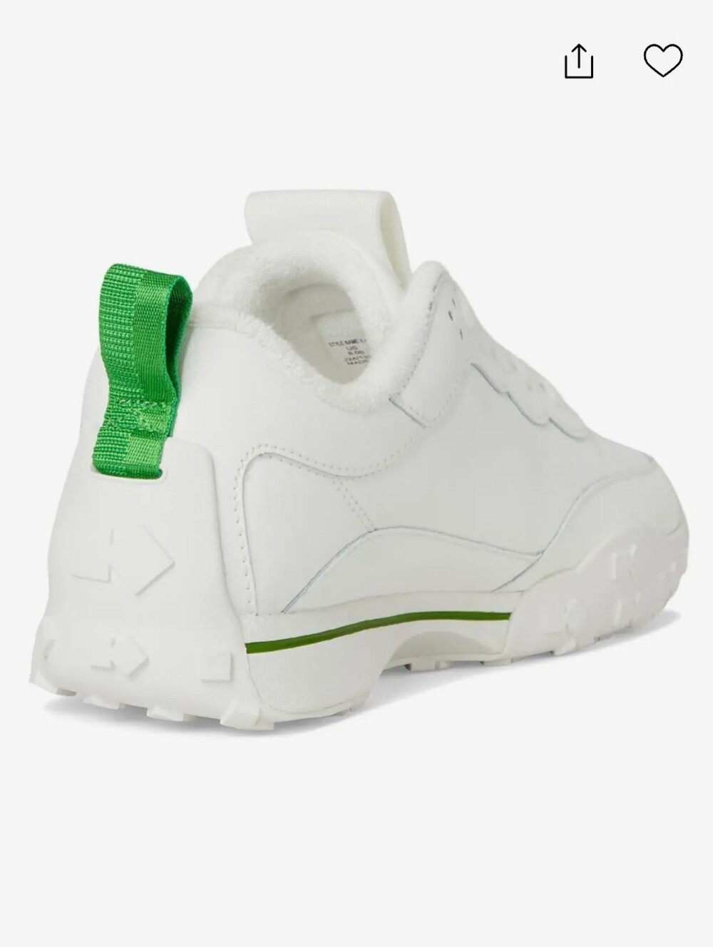 kate spade K As In Kate Sneakers, True White/ KS Green - Picture 5 of 6